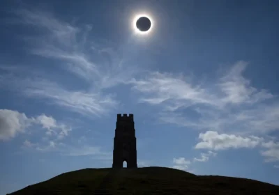 A solar eclipse will be visible from Somerset on Wednesday evening. Picture: AI generated/Leveller