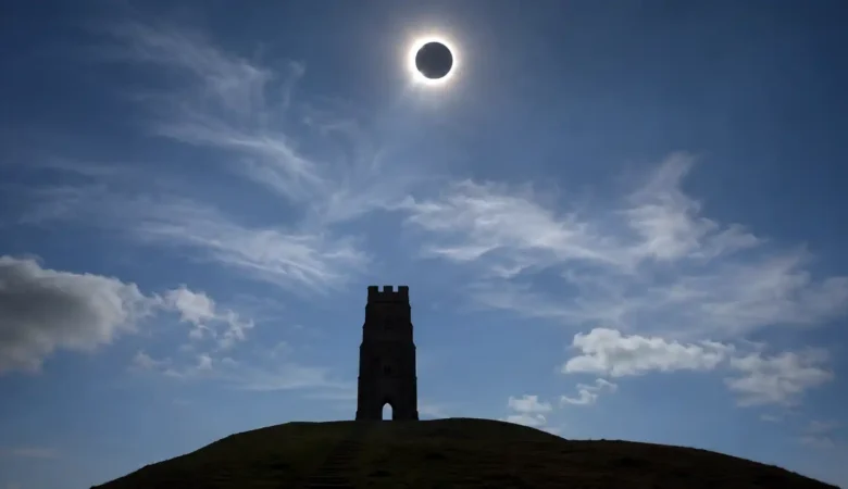 A solar eclipse will be visible from Somerset on Wednesday evening. Picture: AI generated/Leveller