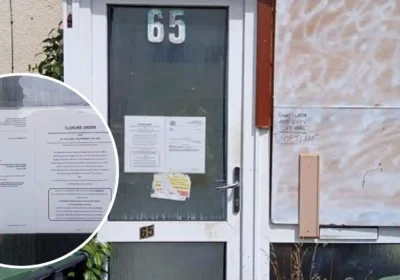 The property, in Ten Acres, has been made the subject of a Closure Notice. Picture: North Dorset Police