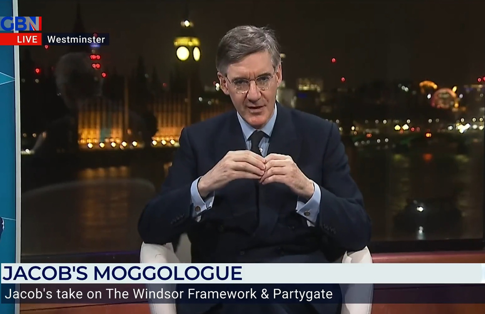 PICTURE: Jacob Rees-Mogg called the committee ‘unfair’ on his GB News programme
