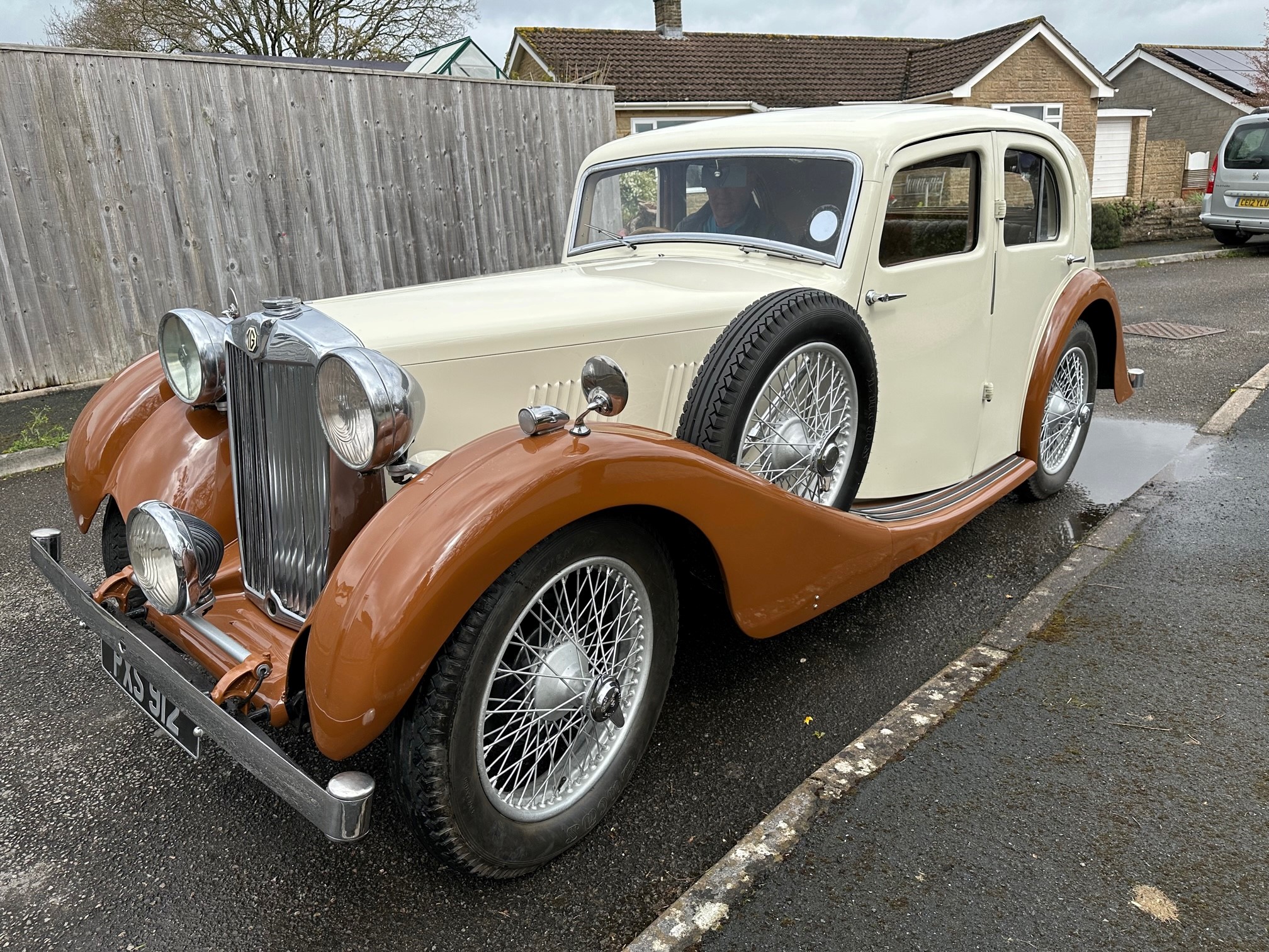 The 1939 MG VA has now been restored and is ready for classic car shows