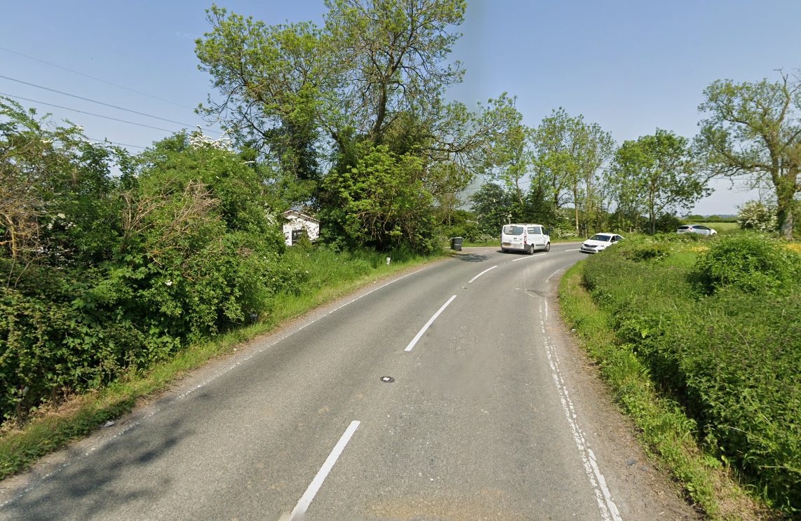 The crash happened in Marsh Road, Standerwick, near Frome. Picture: Google
