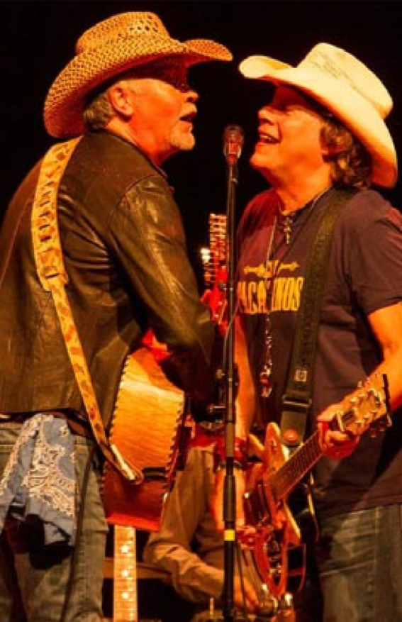 Paul Young and Jamie Moses with Los Pacaminos