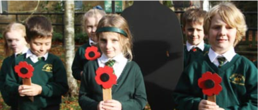 North Cadbury Primary School commemorated Remembrance Day 2020 with a Garden of Remembrance.