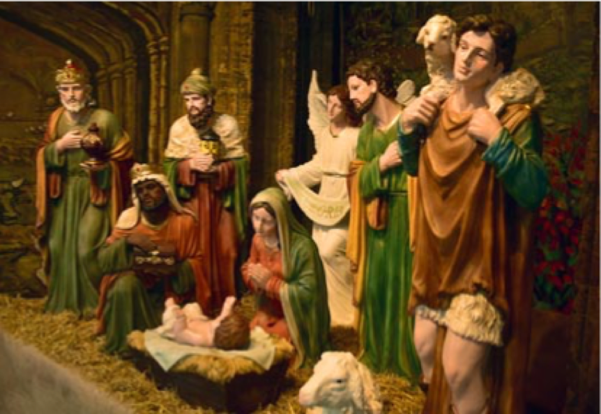 IN LOVING MEMORY: Kathryn Ballisat’s gift of a new Nativity scene in memory of her brother
