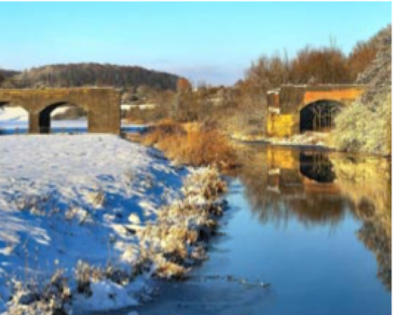 PICTURE POSTCARD: Snow only adds the beauty of Sturminster Newton and the River Stour in 2010