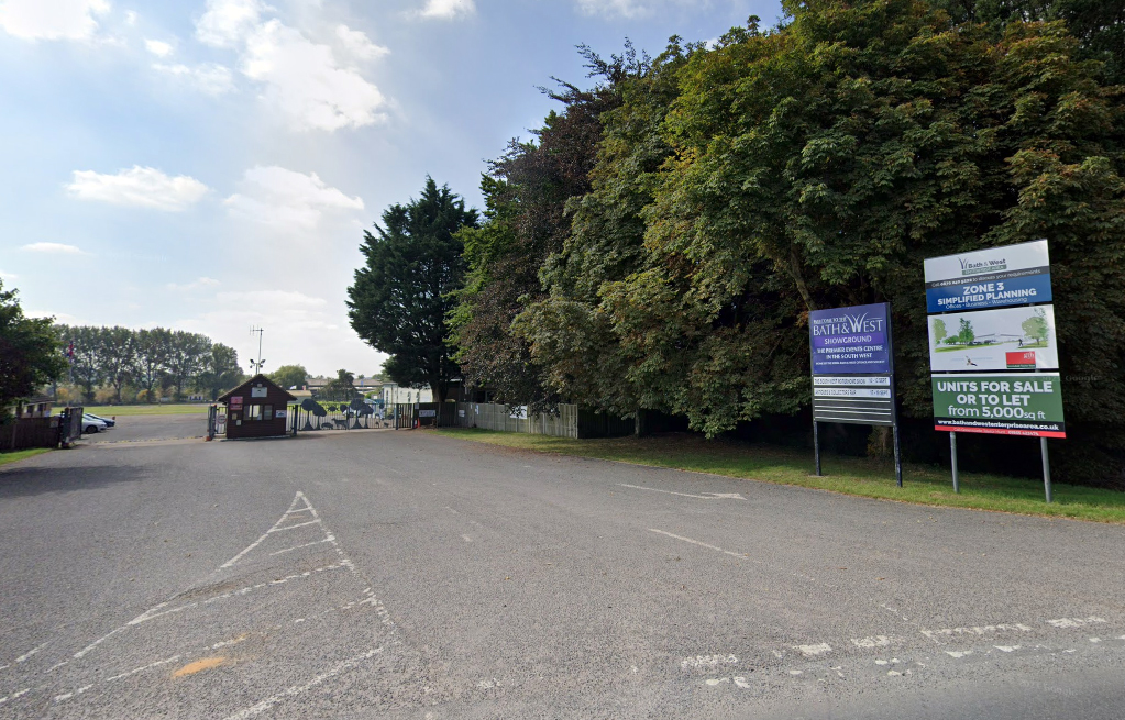 Votes will be counted at the Royal Bath and West Showground, near Shepton Mallet, overnight on Thursday. Picture: Google