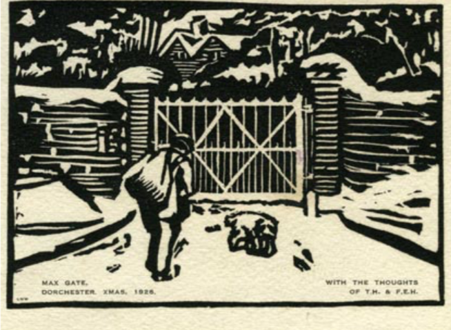 A Christmas card from Max Gate dated 1926