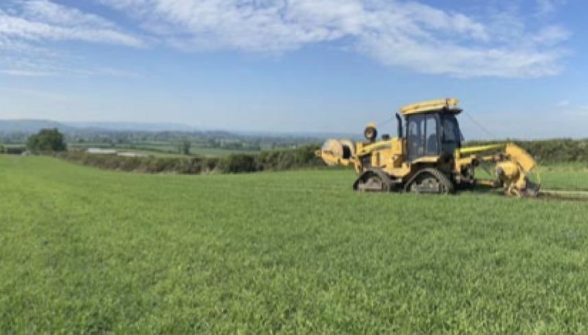 IN A FIELD OF THEIR OWN: Wessex Internet takes the installation of fibre ‘off road’ across fields and farmland