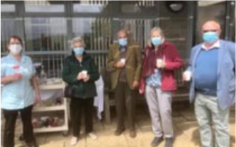 Westminster Hospital’s League of Friends and staff mark the occasion