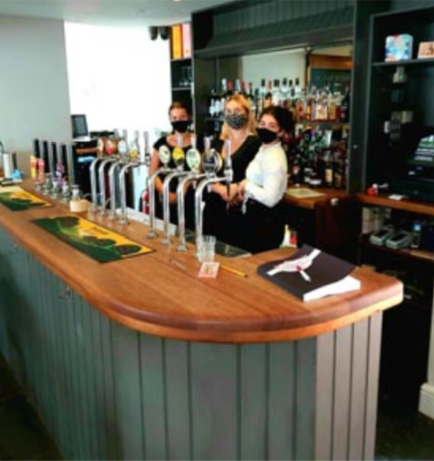 ON TAP: The staff are ready to welcome you at the bar