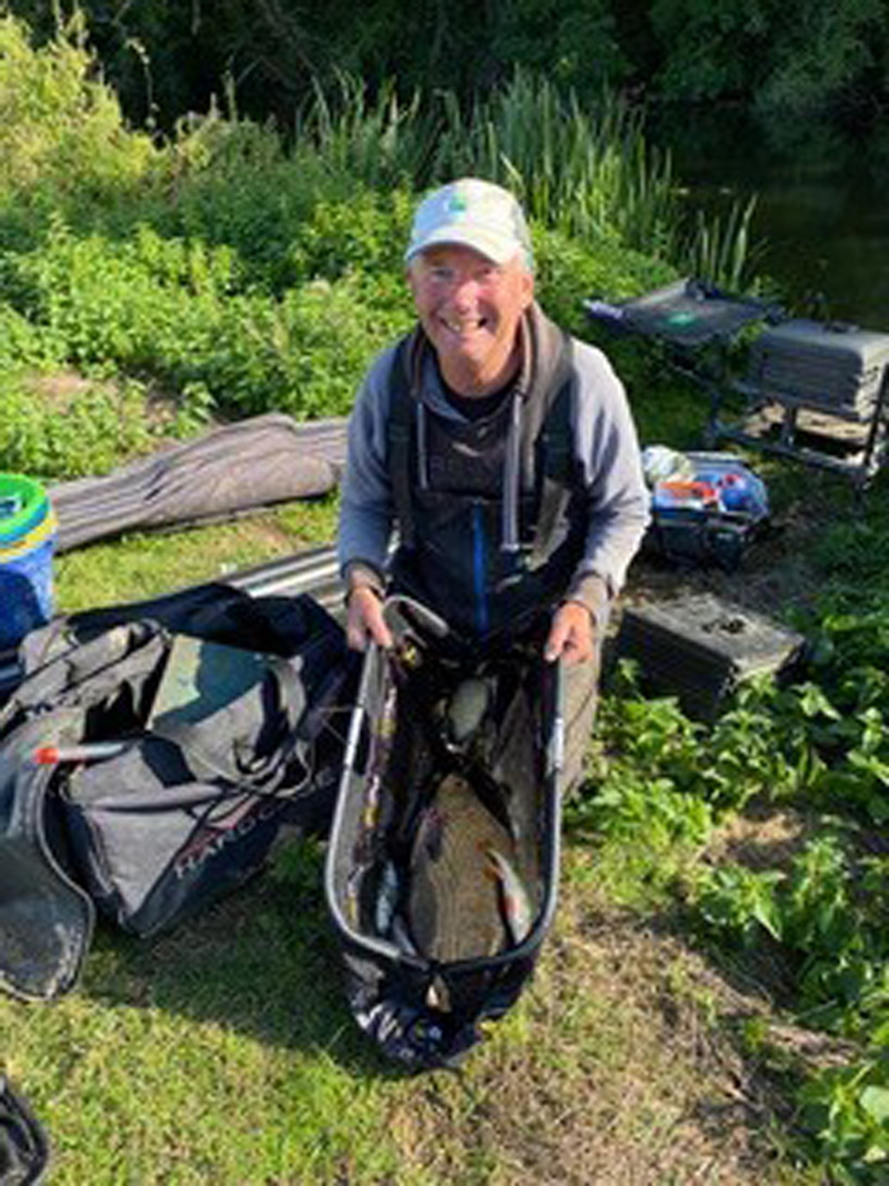 The winners in Sturminster & Hinton Angling Association’s open competition in aid of Dorset and Somerset Air Ambulance. Nick Ewers (13lb 8oz)