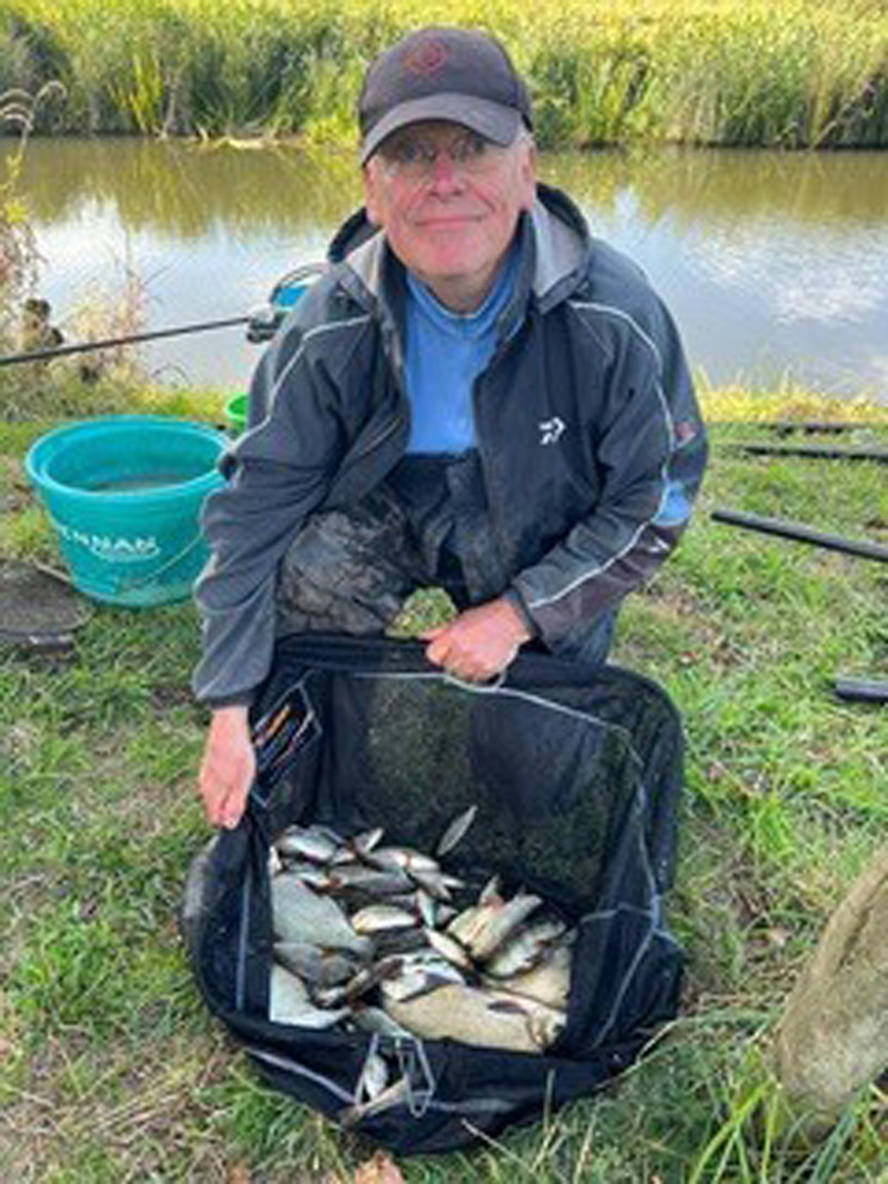 The winners in Sturminster & Hinton Angling Association’s open competition in aid of Dorset and Somerset Air Ambulance. Andy Miller (11lb 12oz).