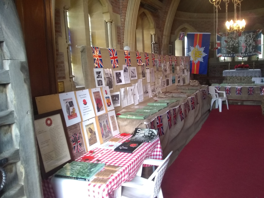 Two local military historians – Wendy Furneux and John Ball – staged a Remembrance exhibition at St John’s Church, Charlton Musgrove, as a tribute to villagers who died in the Great War. The exhibition included a dossier on each individual who died, together with contemporaneous documents and other memorabilia.