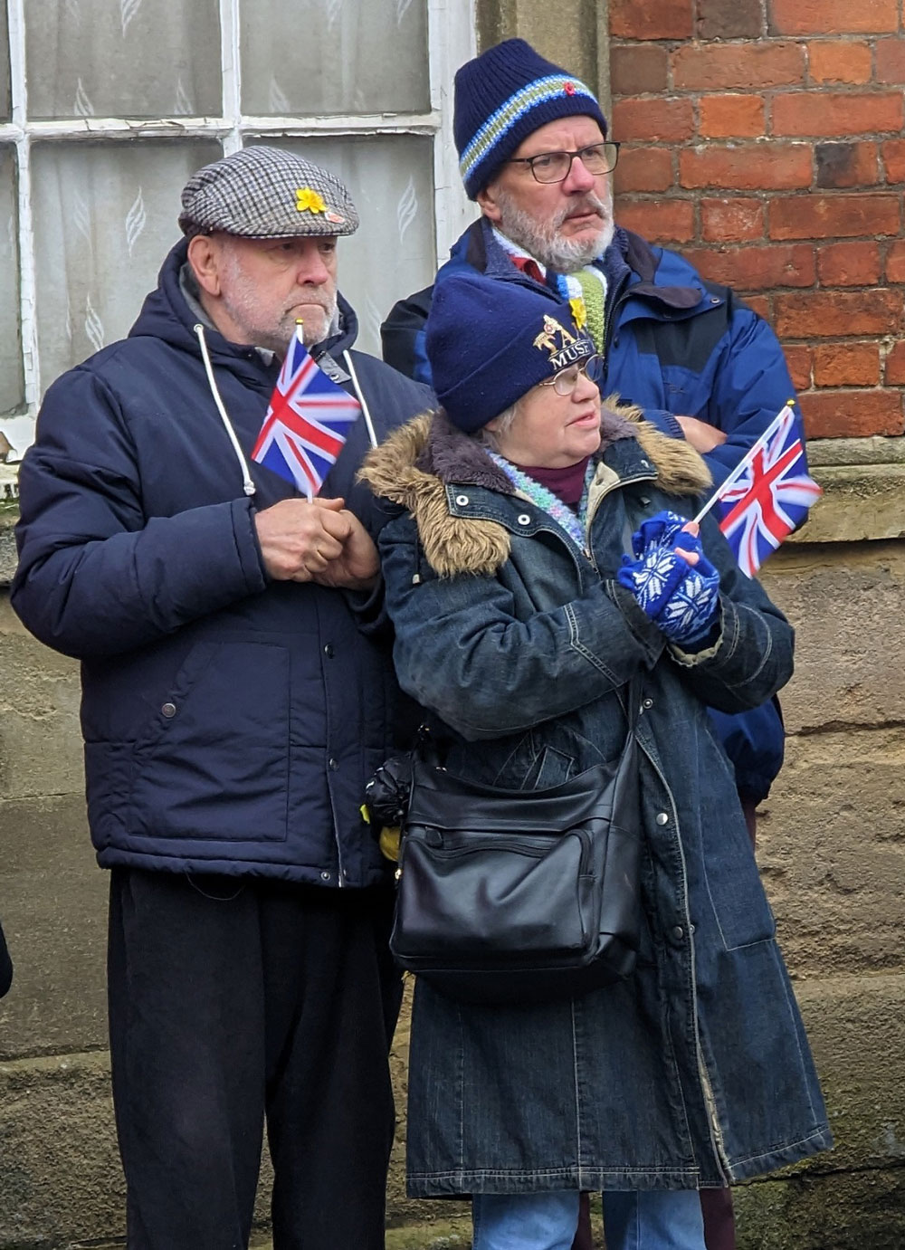 Patriotic crowds lined the route for the parade
