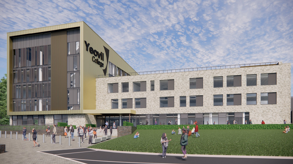 New plans for Yeovil College. Photo: Yeovil College/BAM