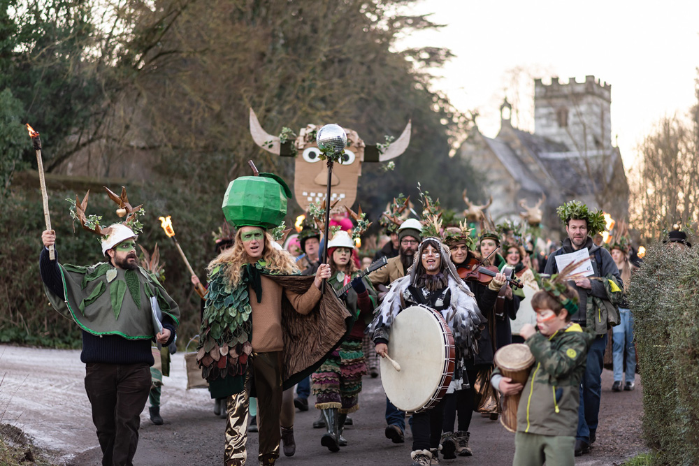 Wassail Ceremony underway. Photos: Jayne Jackson