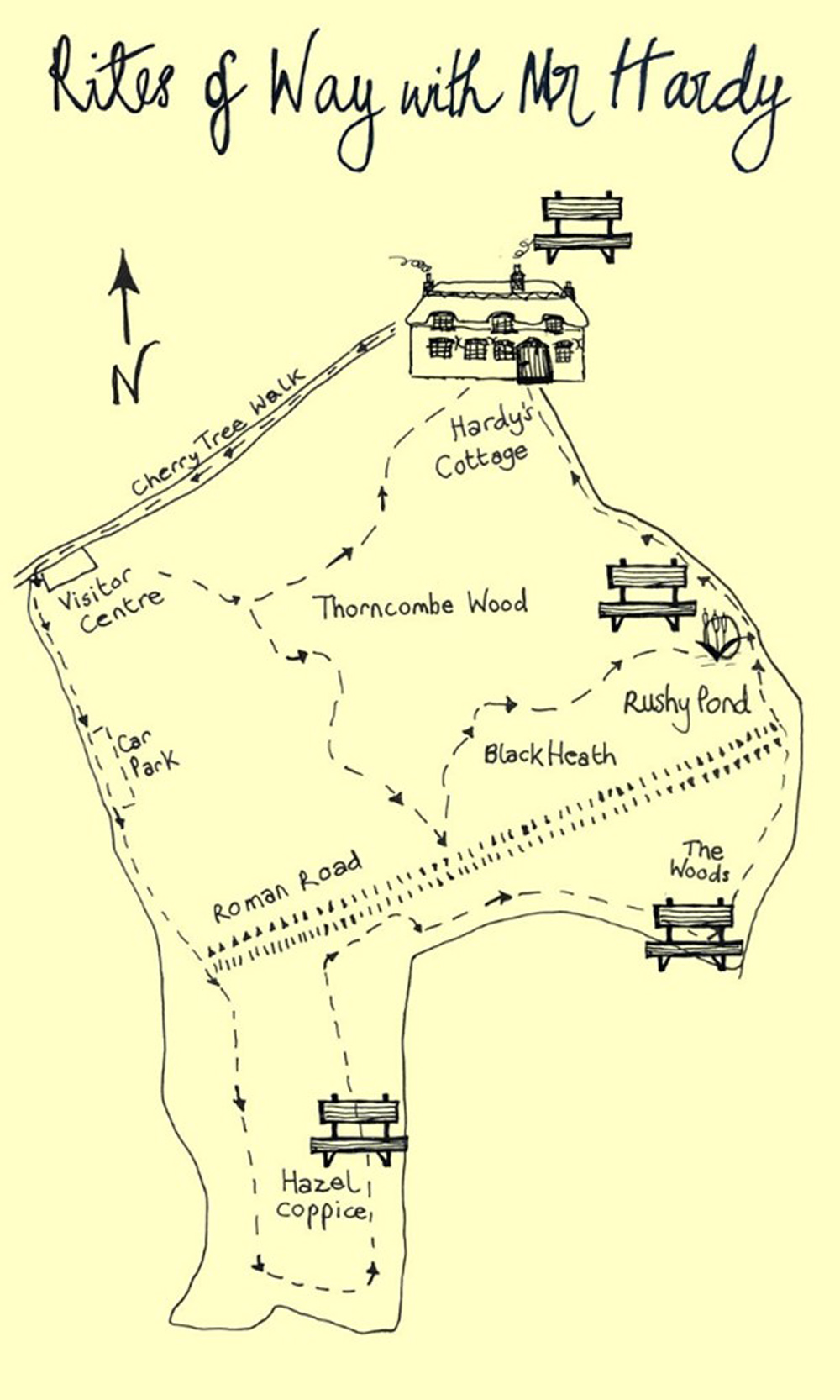 Interactive map- Rites of Way with Mr Hardy