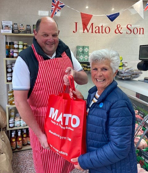 J Mato & Son Butchers, Blandford. Competition Winner with The New Blackmore Vale Magazine.