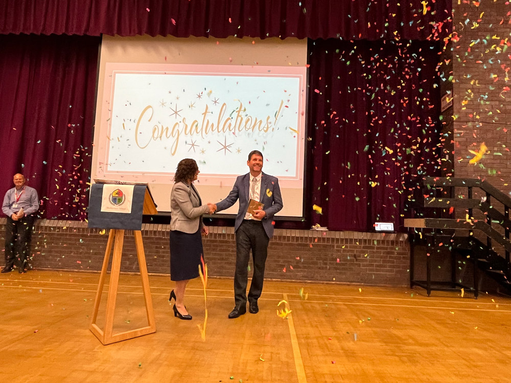 Shaftesbury School, Alex More received a teaching award. Alex was named as one of 80 Pearson National Teaching Award Silver Award winners, successful in the Digital Innovator of the Year category.