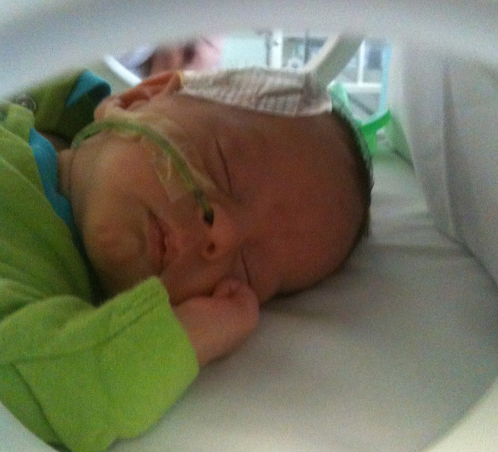 Oscar soon after birth, at St Michael’s Hospital