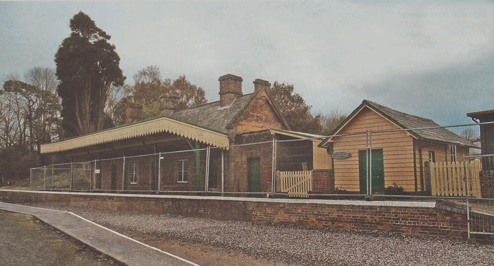 Nigel Moody visited the station during 1999 and 2001, and captured these images of its dereliction; in the 1990s a group of volunteers got together to begin renovations of the station, both courtesy North Dorset Railway Archives