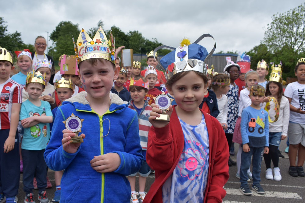 Jubilee, The most creative crowns at Shaftesbury Primary School. 
